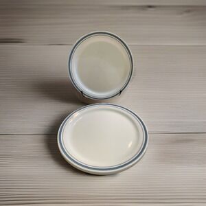 Corelle Indigo Blue‎ Dinner Plates Set Of 4 Vintage EUC